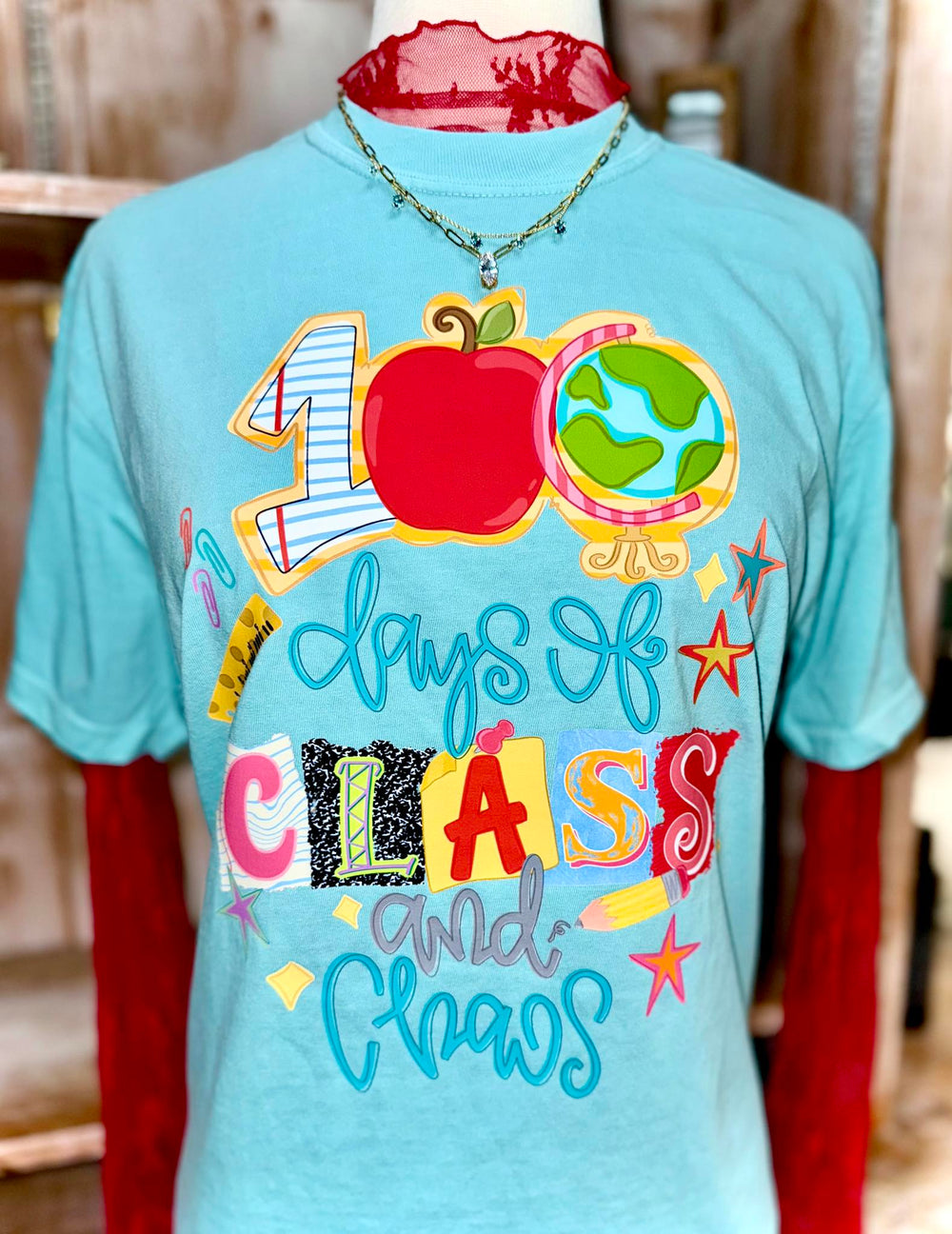 100 Days Class Chaos DTF transfer design – image 1