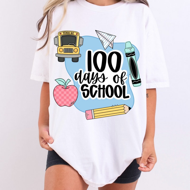 100 DAYS OF SCHOOL BLUE