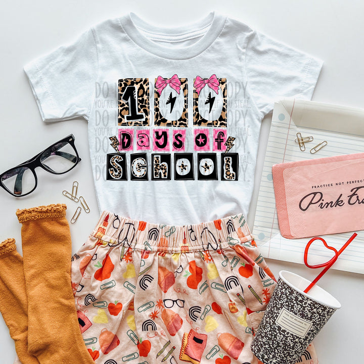 100 DAYS OF SCHOOL PINK