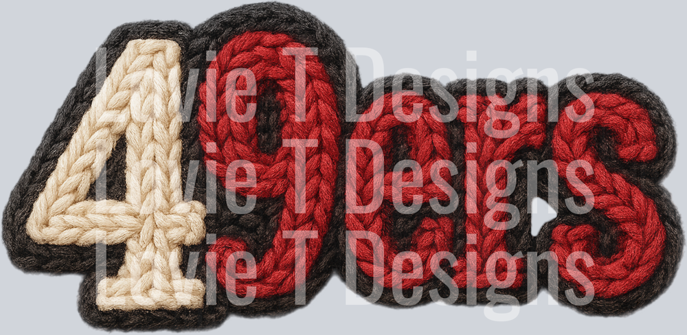 49ers FAUX YARN SLEEVE