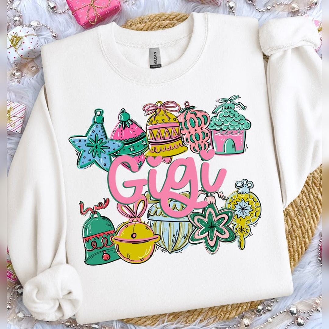 Ornament Name Frame Gigi – DTF Transfer