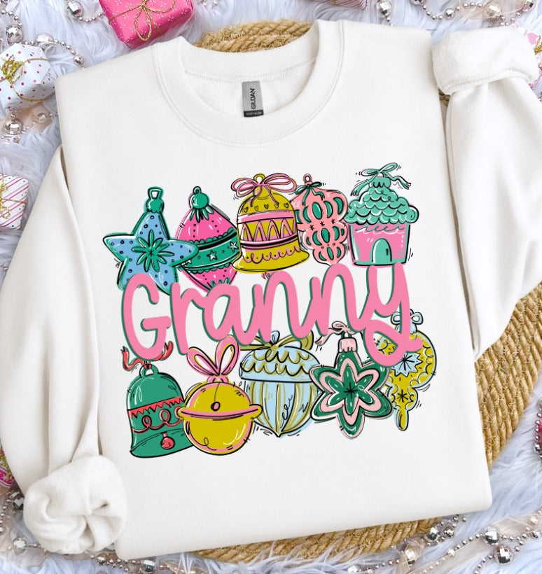 ORNAMENT NAME FRAME GRANNY