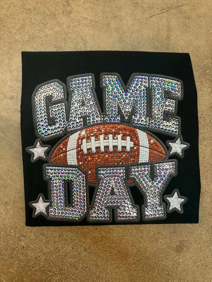 GAME DAY DTF + SPANGLE - COMPLTED TEE