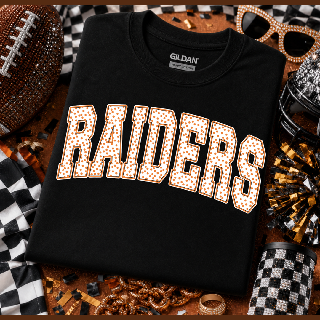 Polka Dot Raiders Orange – DTF Transfer