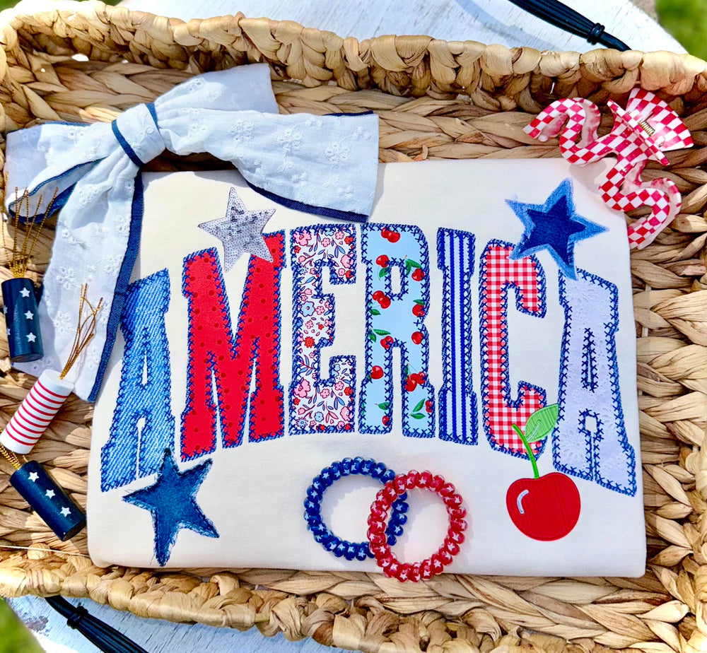 America DTF transfer design