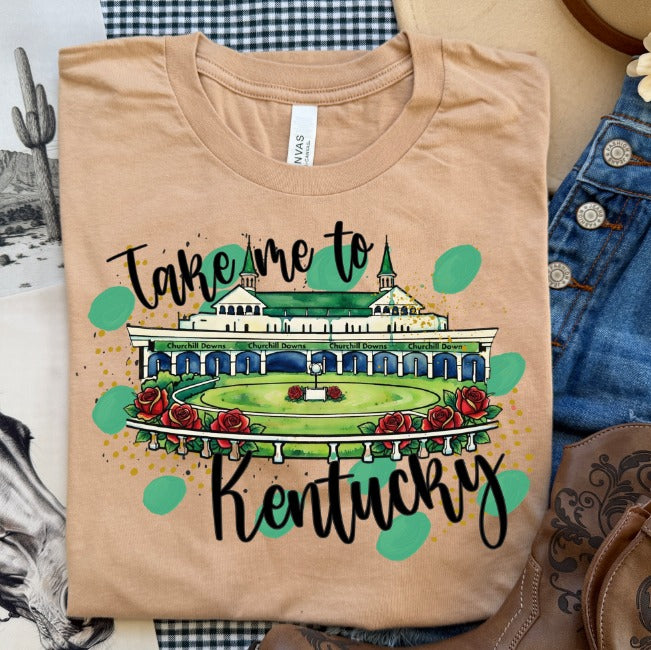 Take Me to Kentucky DTF transfer design