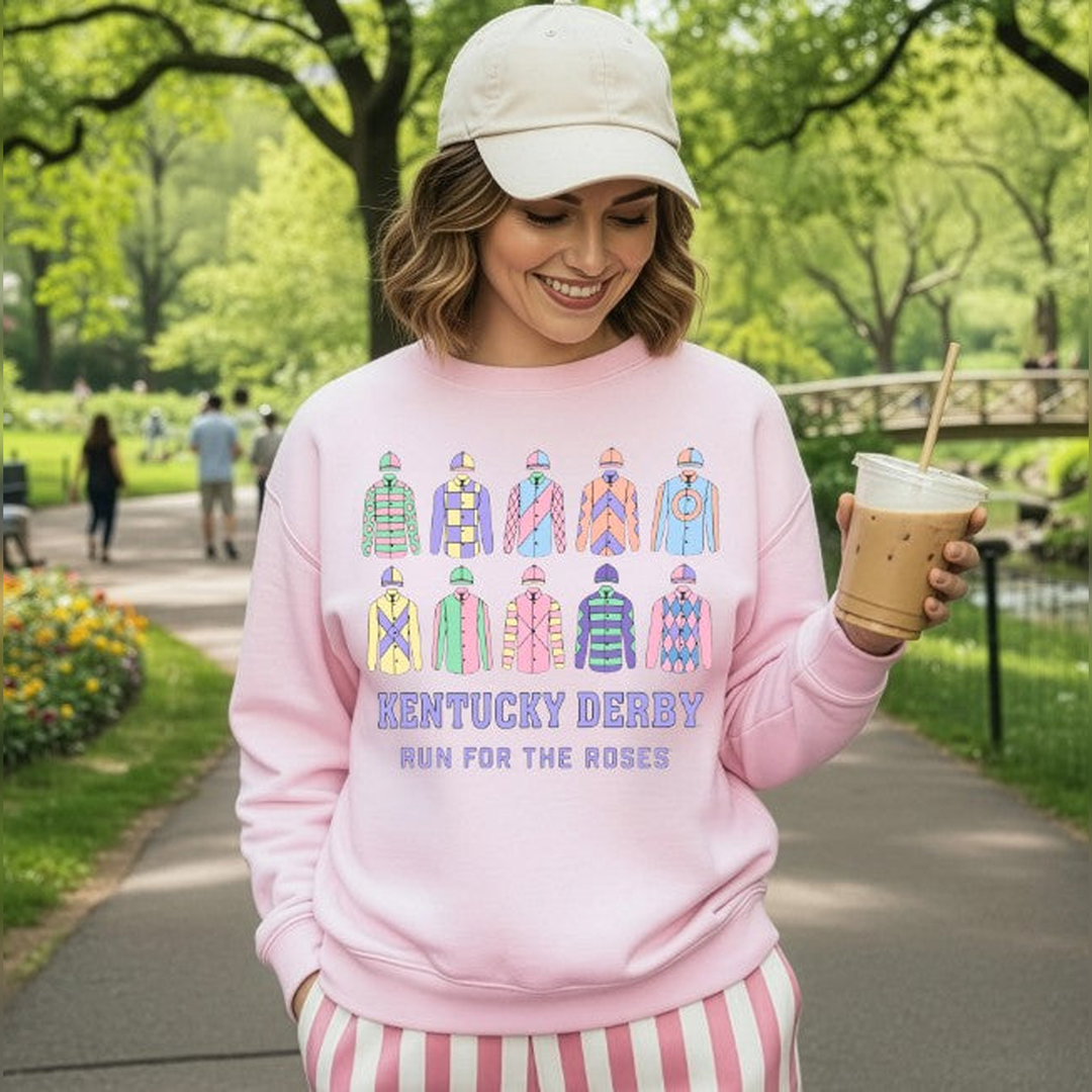 Kentucky Derby Jockey Pink – DTF Transfer – product image