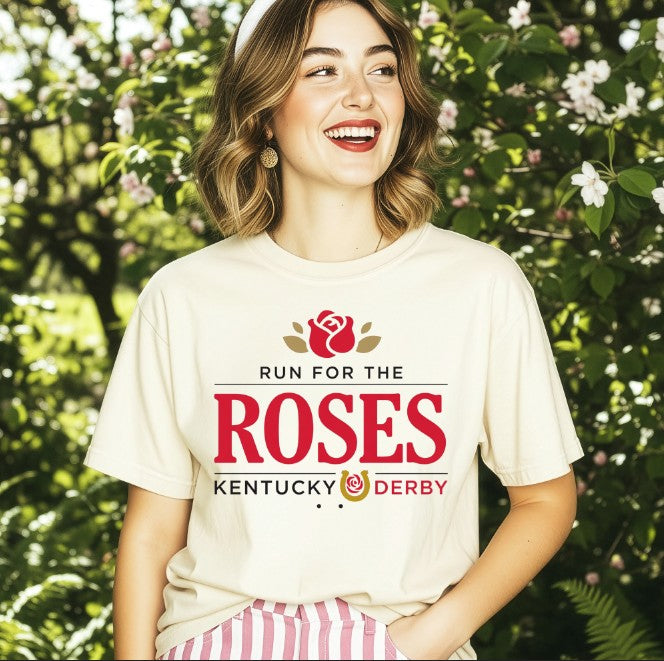 Run for the Roses DTF transfer design