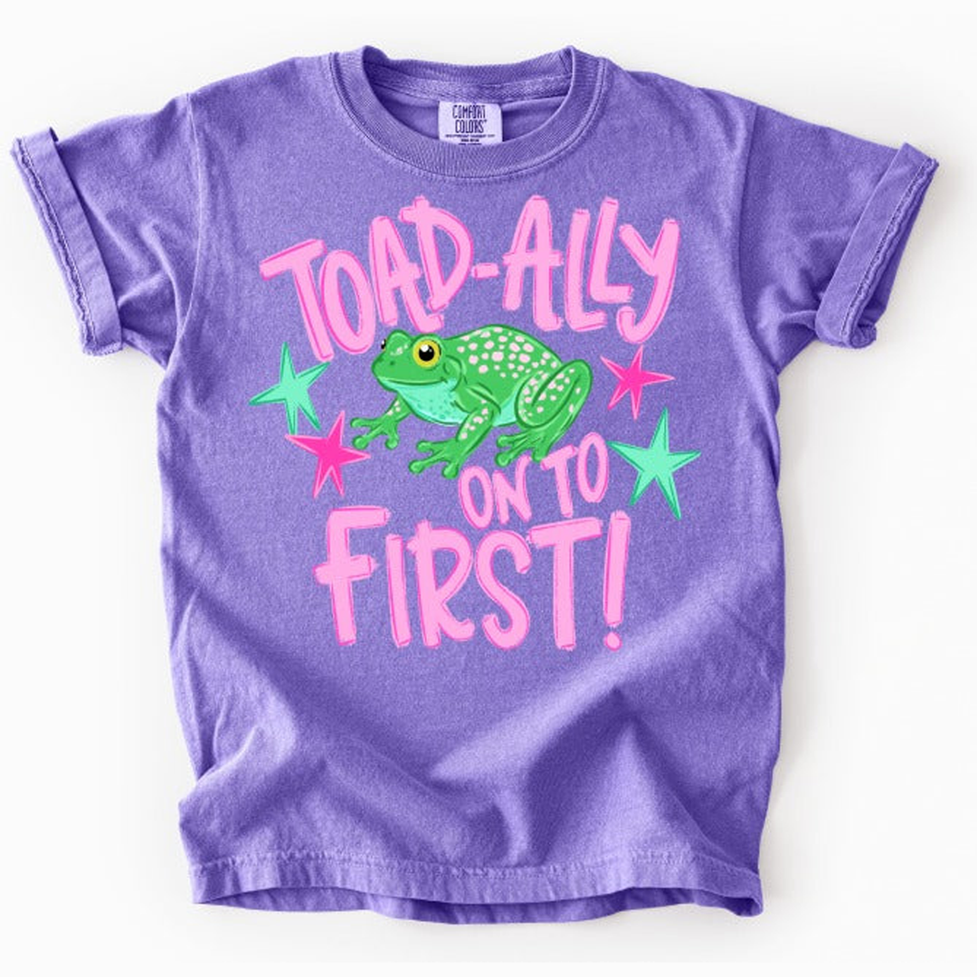 Toadally First Girl – DTF Transfer