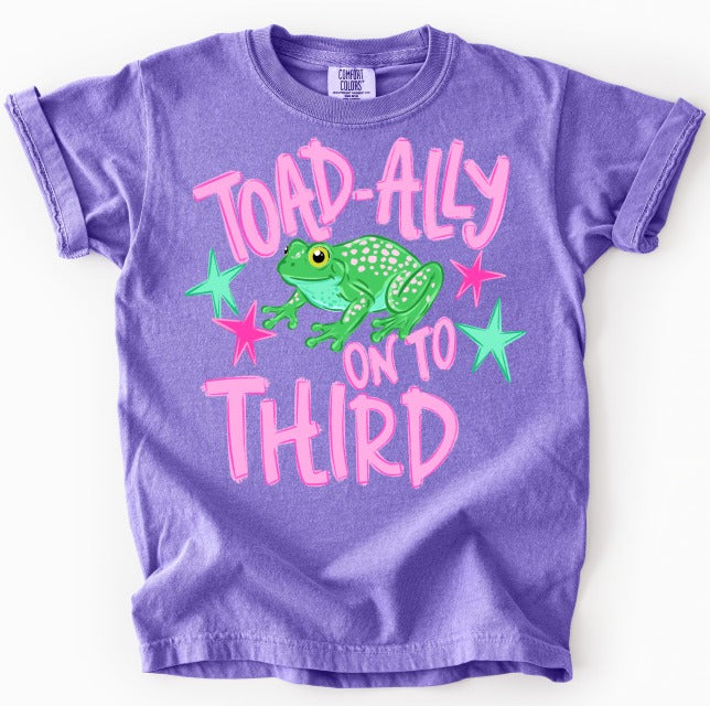 Toadally Third Girl DTF transfer design