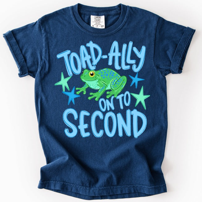 Toadally Second Boy DTF transfer design