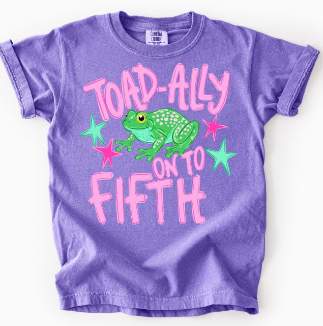 Toadally Fifth Girl DTF transfer design