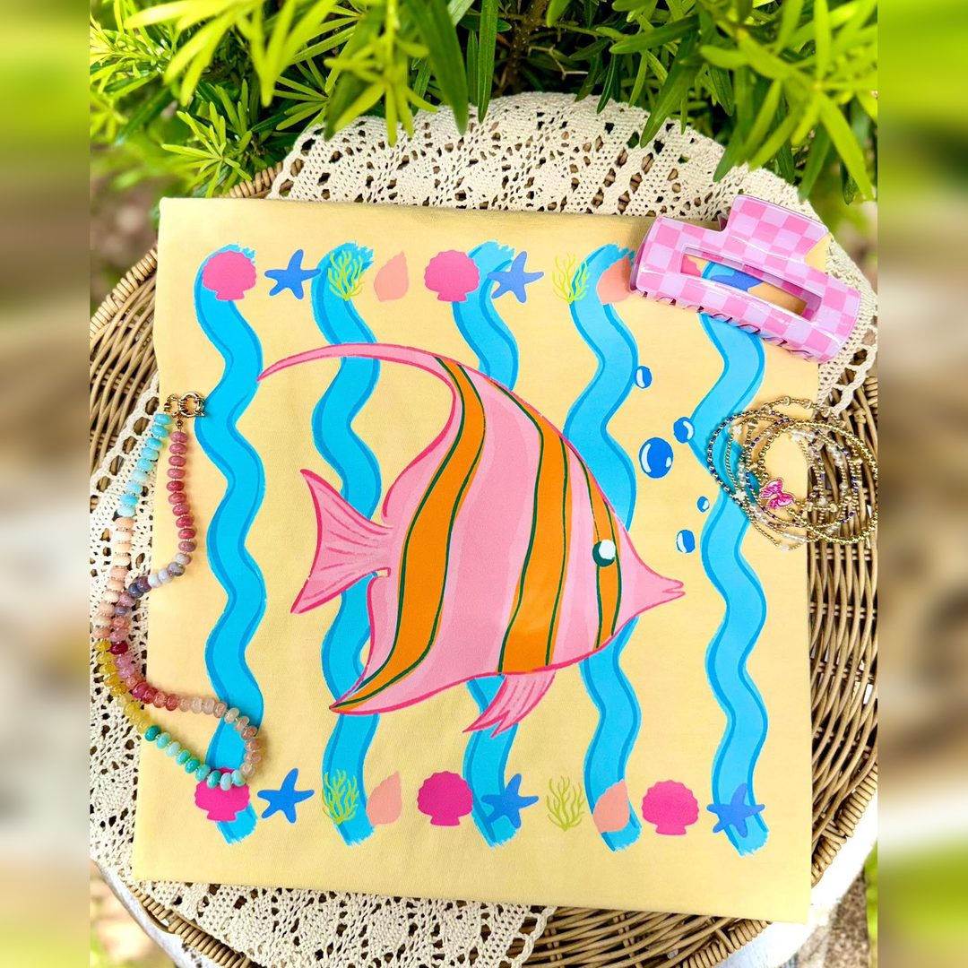 Fish Stripe Squiggles – DTF Transfer – product image