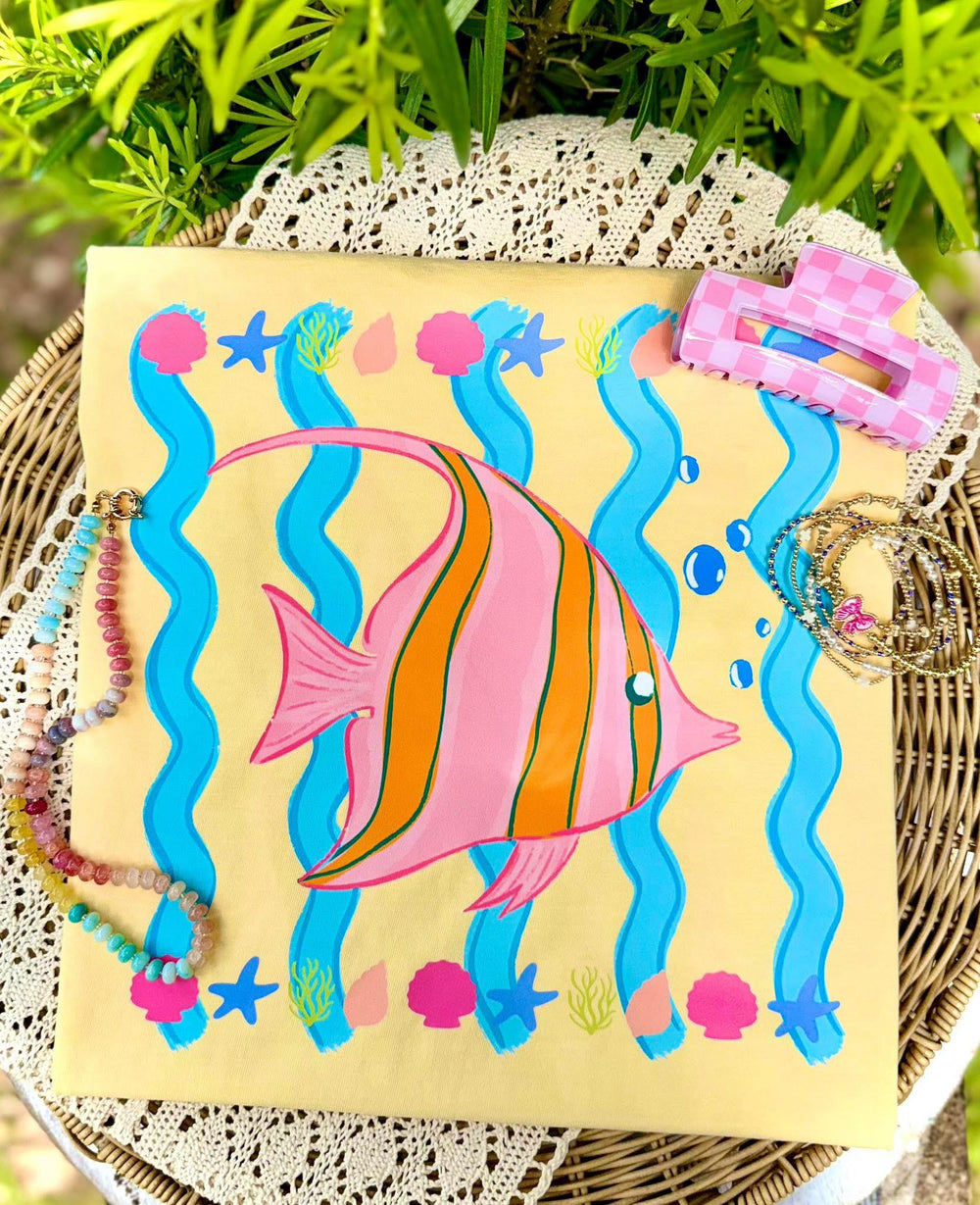 Fish Stripe Squiggles DTF transfer design