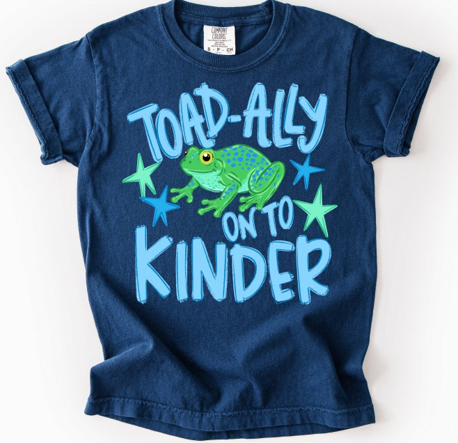 Toadally Kinder Boy DTF transfer design