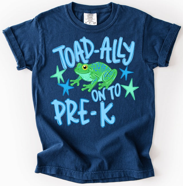 Toadally Pre-K Boy DTF transfer design
