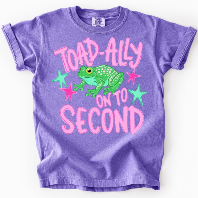 Toadally Second Girl DTF transfer design