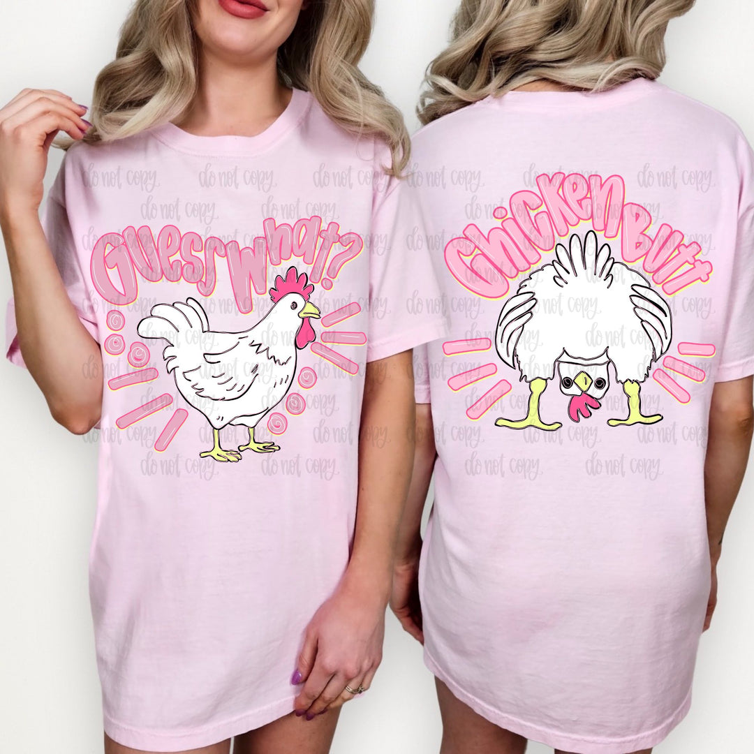 CHICKEN BUTT PINK BACK