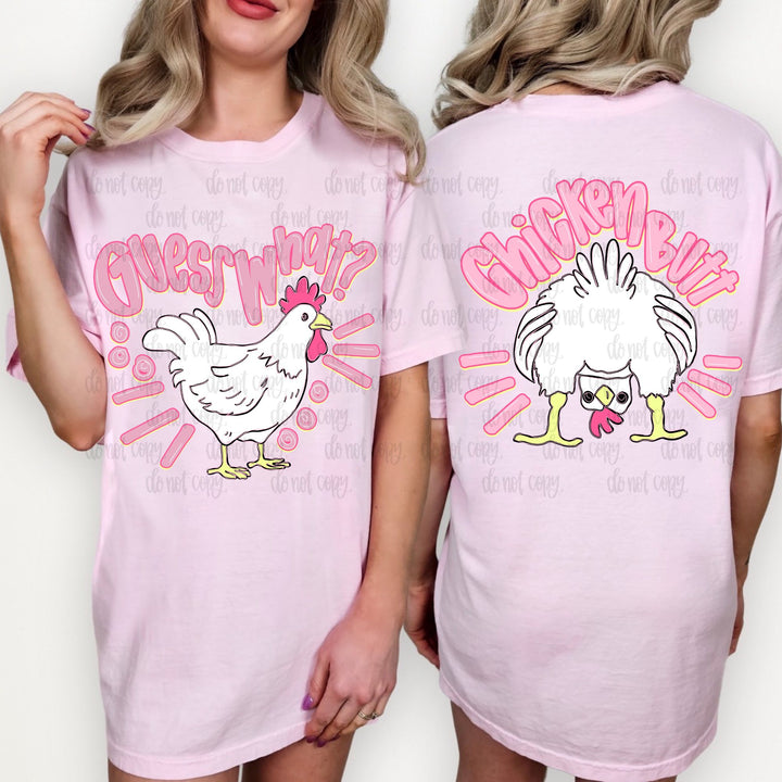 CHICKEN BUTT PINK BACK