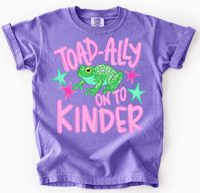 Toadally Kinder Girl DTF transfer design