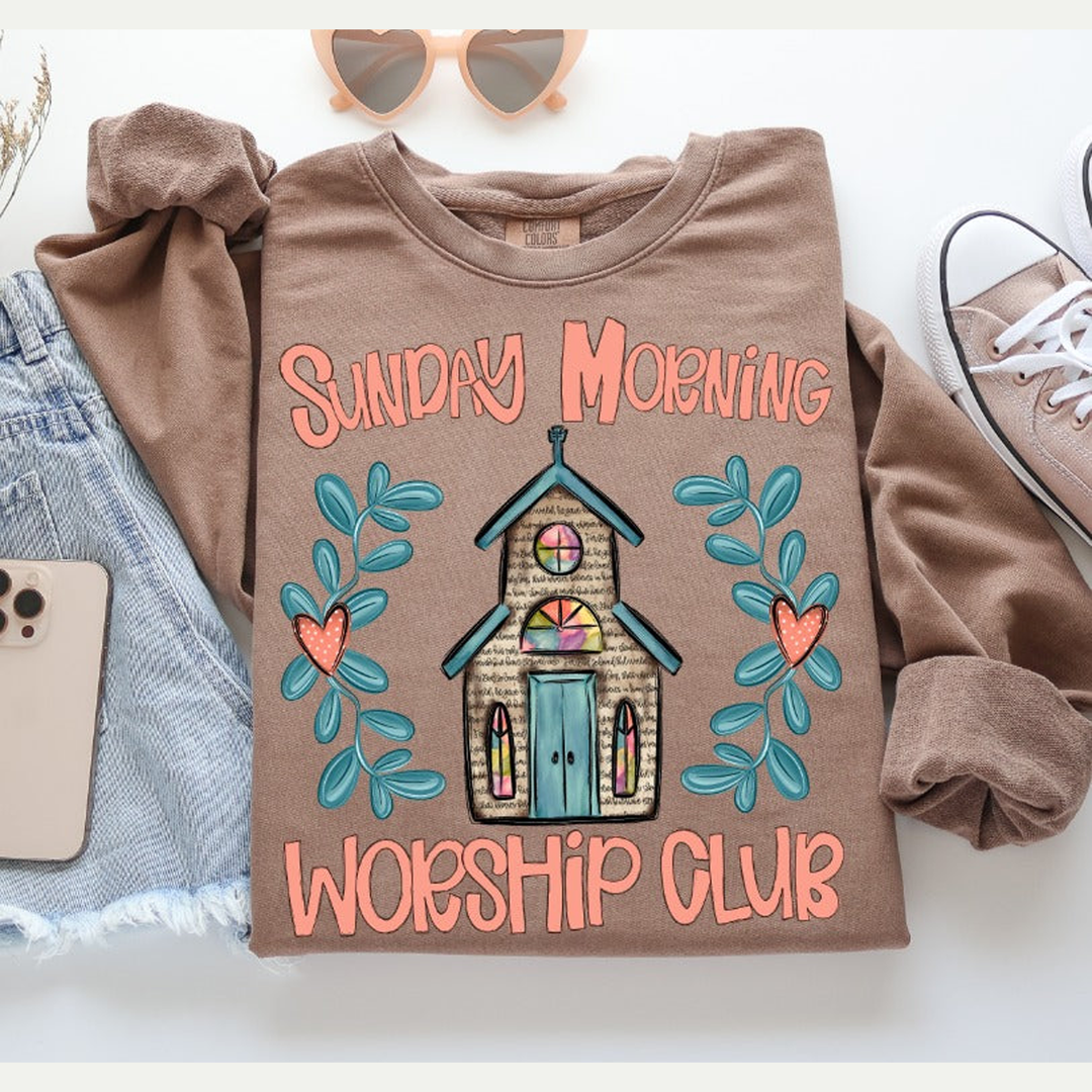 Sunday Morning Worship Club – DTF Transfer