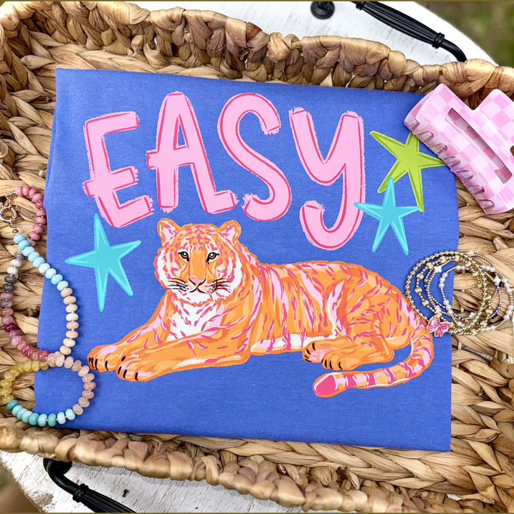 Easy Tiger Pink – DTF Transfer – product image