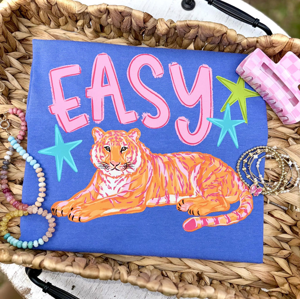 Easy Tiger Pink DTF transfer design