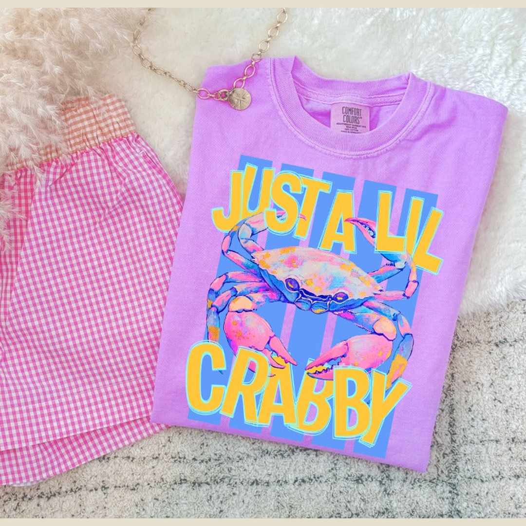 Just a Lil Crabby – DTF Transfer – product image