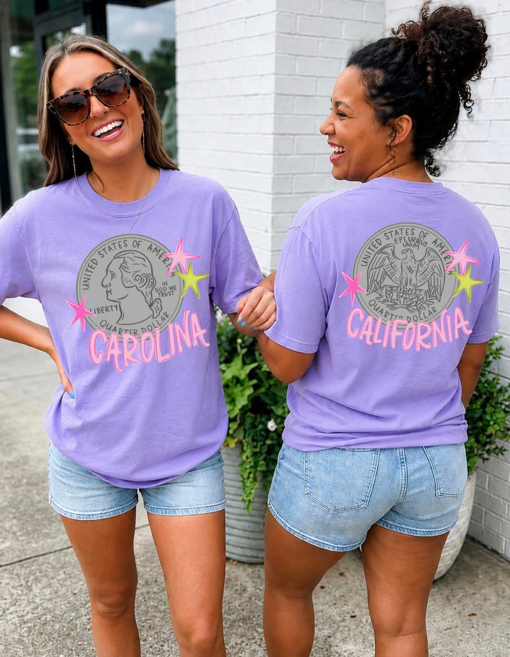 Heads Carolina summer DTF transfer design