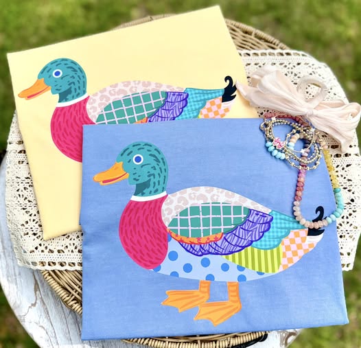 Mallard Duck summer DTF transfer design