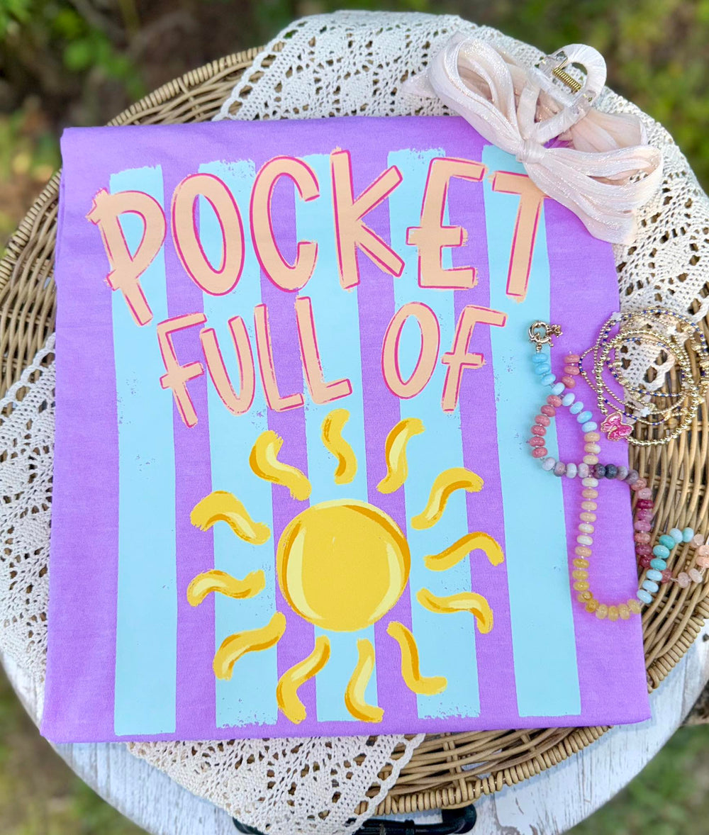POCKET FULL OF SUNSHINE summer DTF transfer design