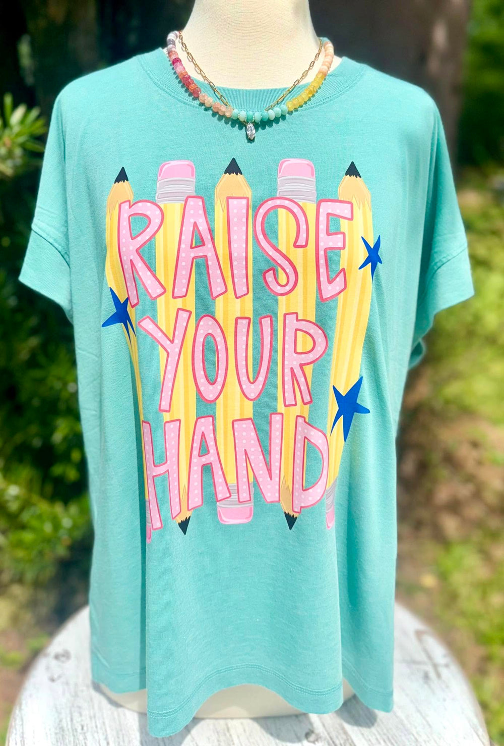 Raise Your Hand back to school DTF transfer design
