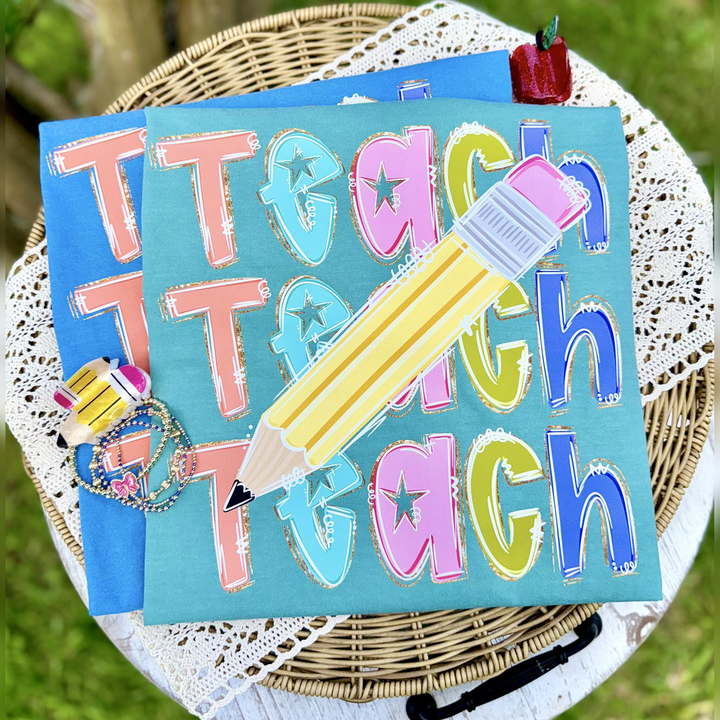 Teach Glitter – DTF Transfer