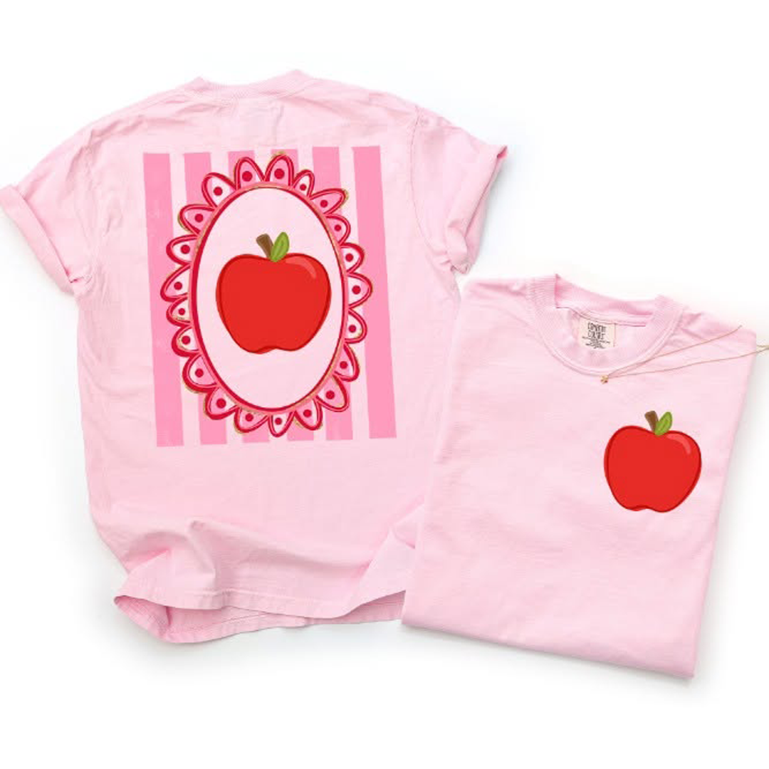 Stripe Apple No Bow – DTF Transfer