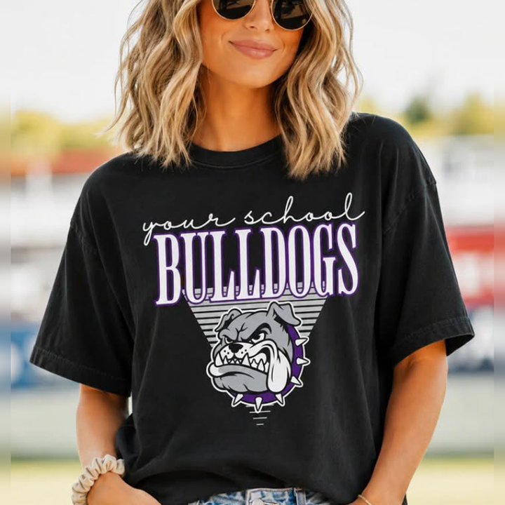 Triangle Striped Mascot - Customizable – DTF Transfer
