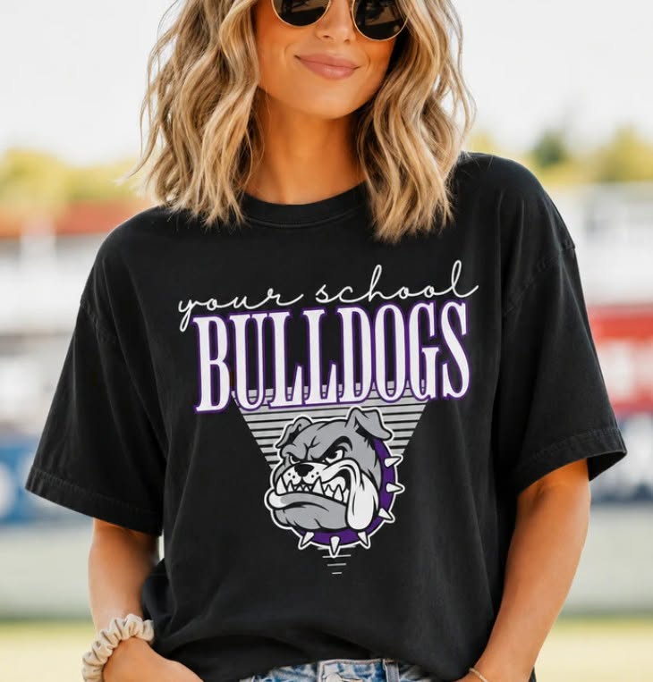 Triangle Striped Mascot - Customizable DTF transfer design