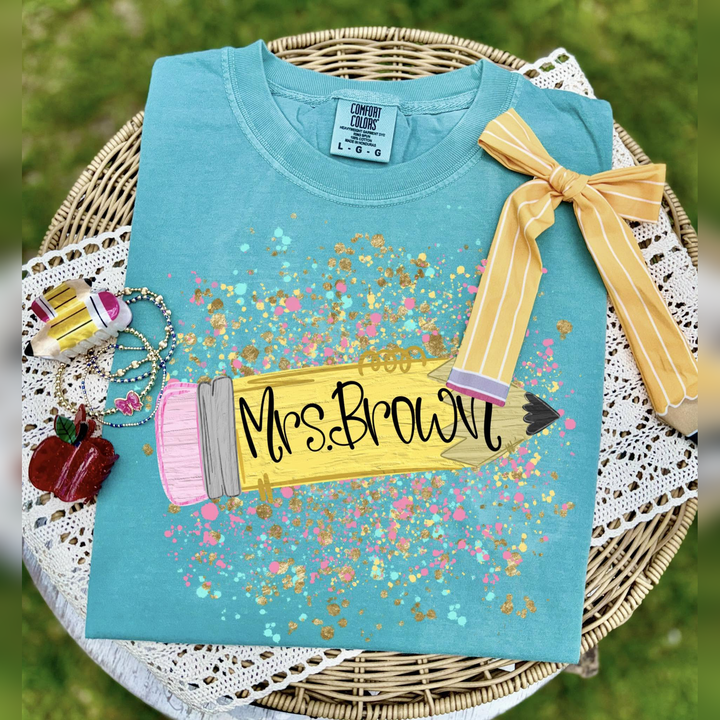 Pencil Splatter – DTF Transfer