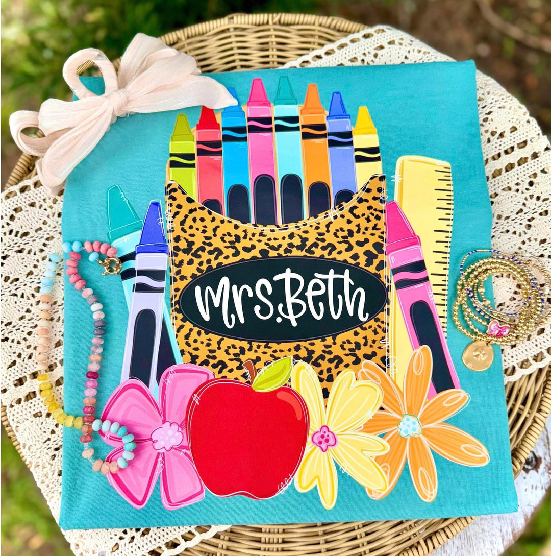 CUSTOM FLORAL CRAYON BOX