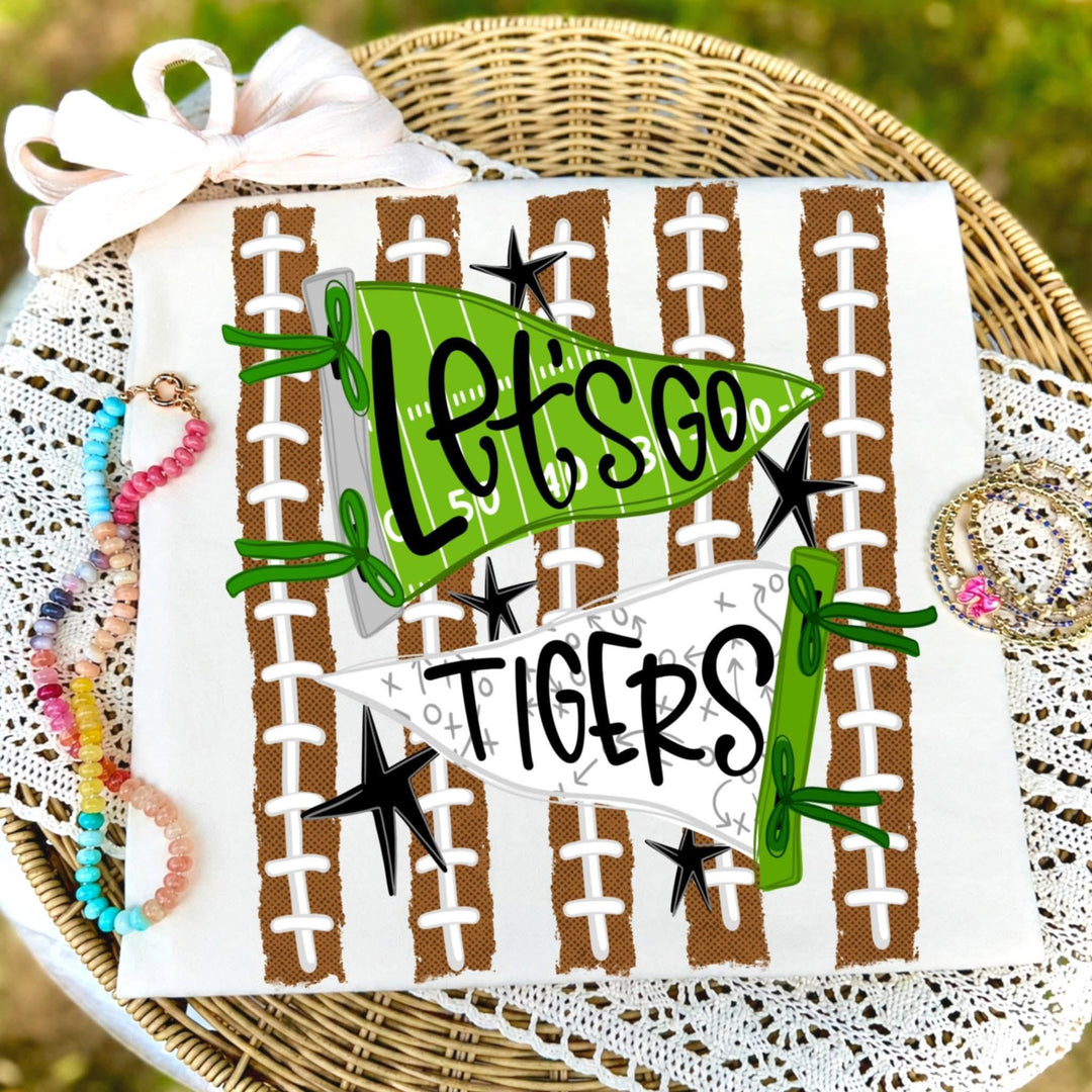 LET'S GO CUSTOMIZABLE FOOTBALL PENNANT
