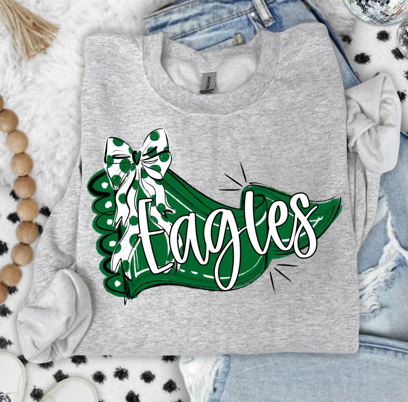 PREPPY MASCOT PENNANT - CUSTOMIZABLE CREWNECK