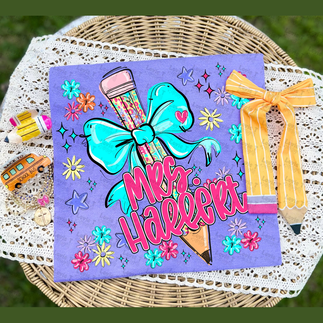 Scribble Brights Pencil - Customizable – DTF Transfer