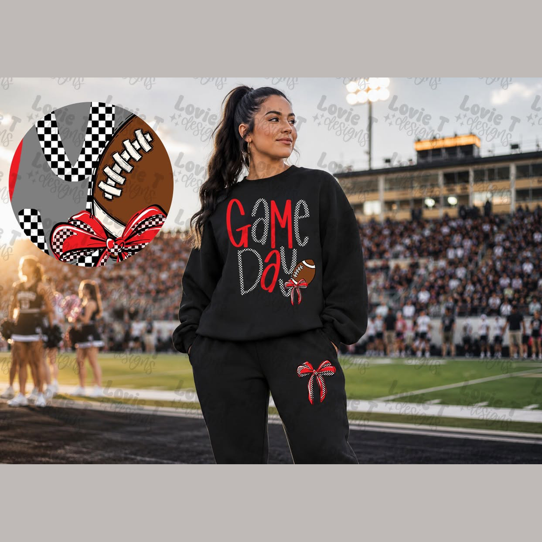 Game Day Checkers - Customizable – DTF Transfer – product image