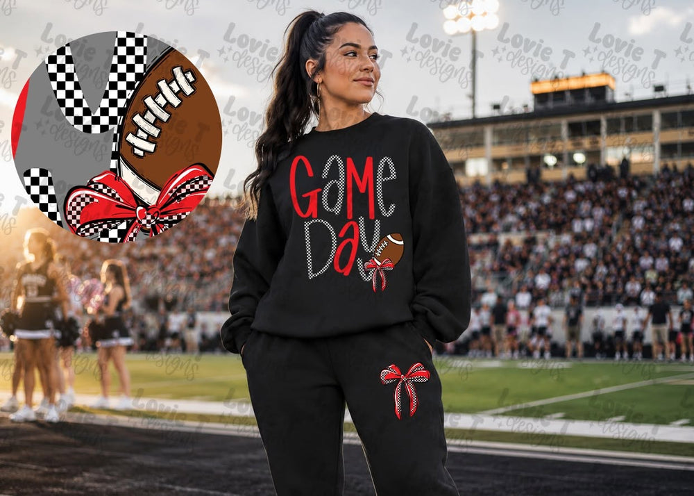 Dame Day Checkers - Customizable DTF transfer design