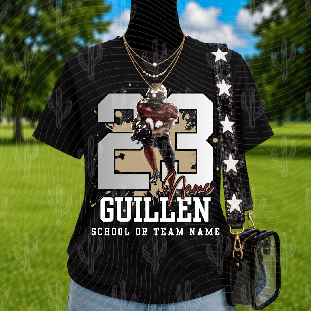 PLAYER NAME WITH PHOTO FRONT - CUSTOMIZABLE