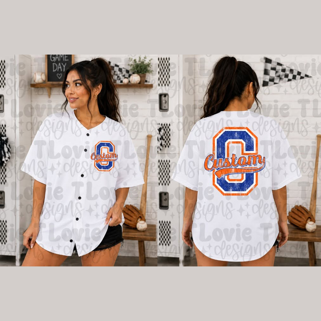 Retro Letter Mascot - Customizable – DTF Transfer