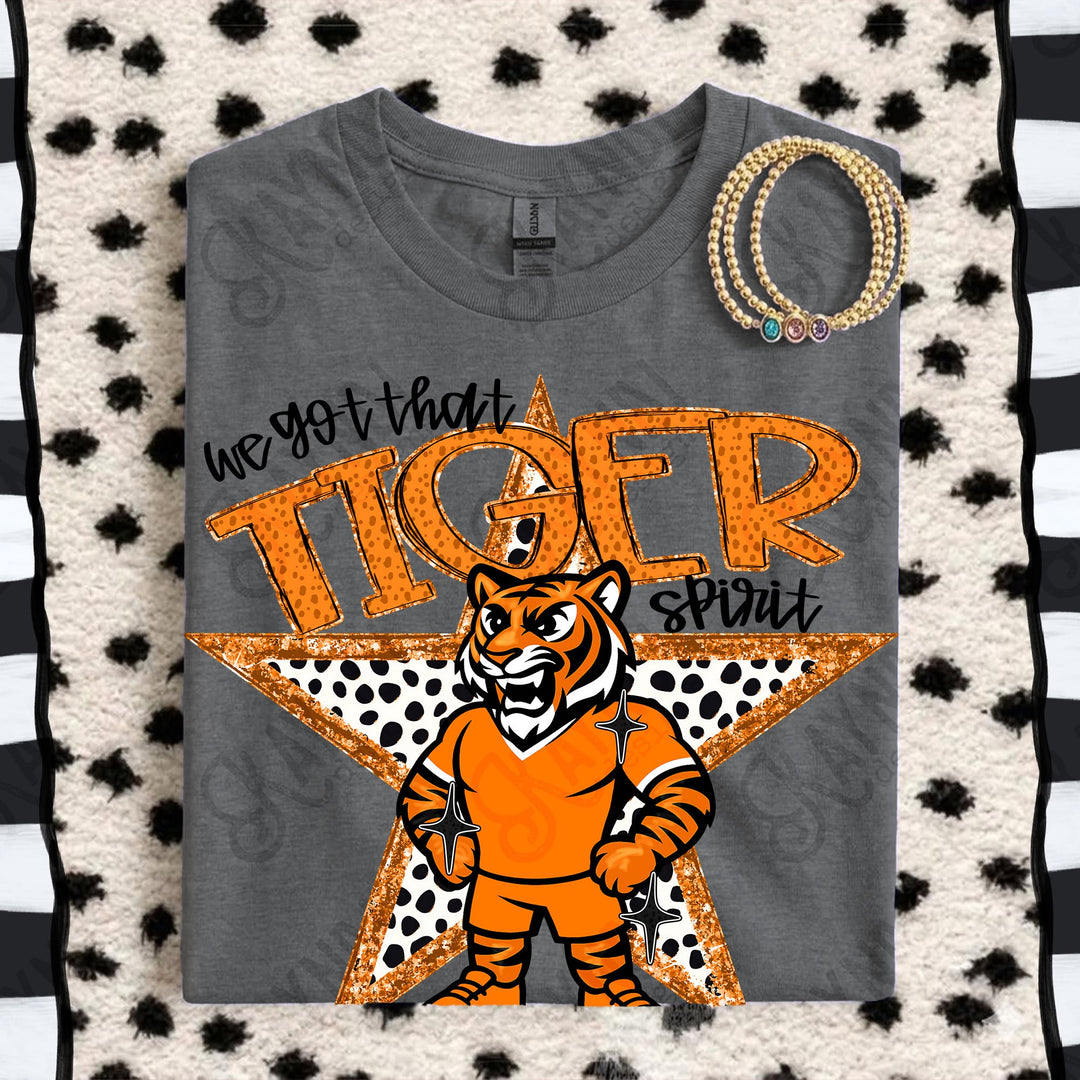 We Got That Tiger Spirit Orange – Completed Tee