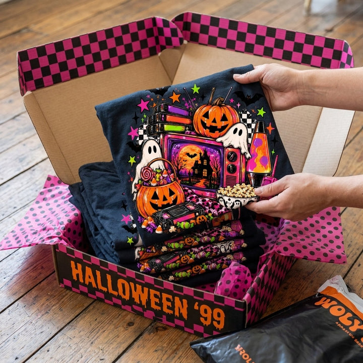 90s Halloween DTF transfer mockup