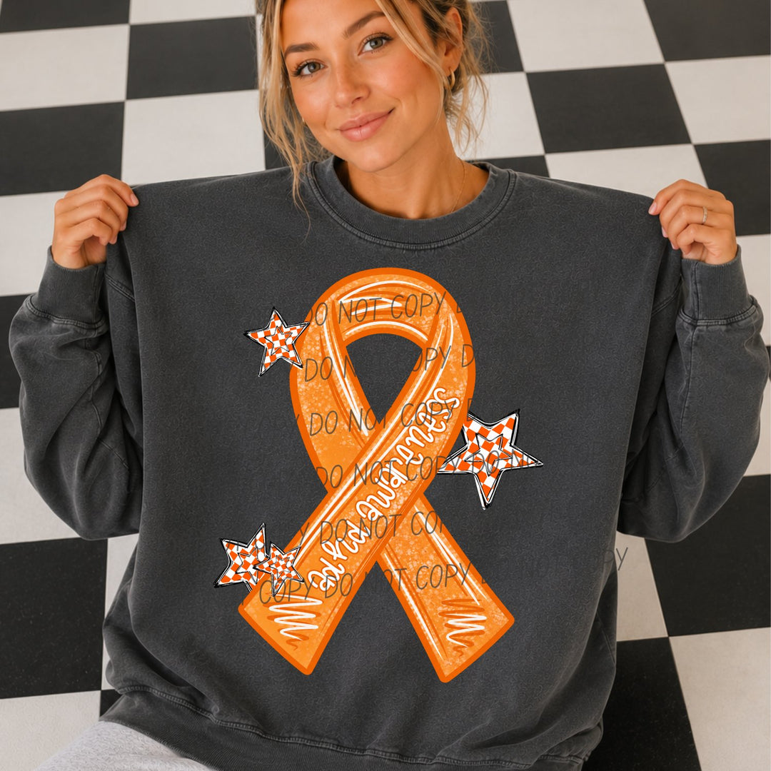 ADHD Awareness Ribbon awareness DTF transfer mockup