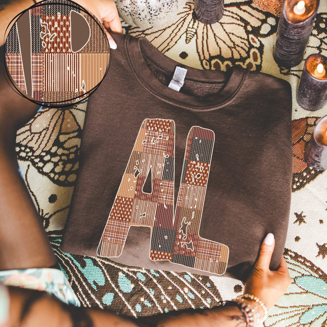 AL QUILTED DISTRESSED BROWNS