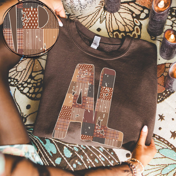 AL QUILTED DISTRESSED BROWNS